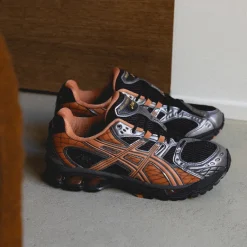 Asics Sneakers Végétaliens|Chaussures De Running Retro*GEL-Nimbus 10.1 Black / Rust Orange