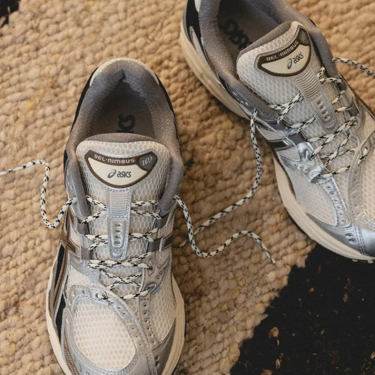 Asics Sneakers Végétaliens|Chaussures De Running Retro*GEL-Nimbus 10.1 Cream / Pure Silver