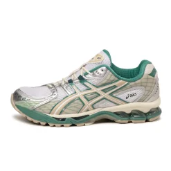 Asics Sneakers Végétaliens|Chaussures De Running Retro*GEL-Nimbus 10.1 White / Rainy Lake