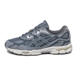 Asics Sneakers En Cuir|Chaussures De Running Retro*GEL-NYC Steel Grey / Carrier Grey