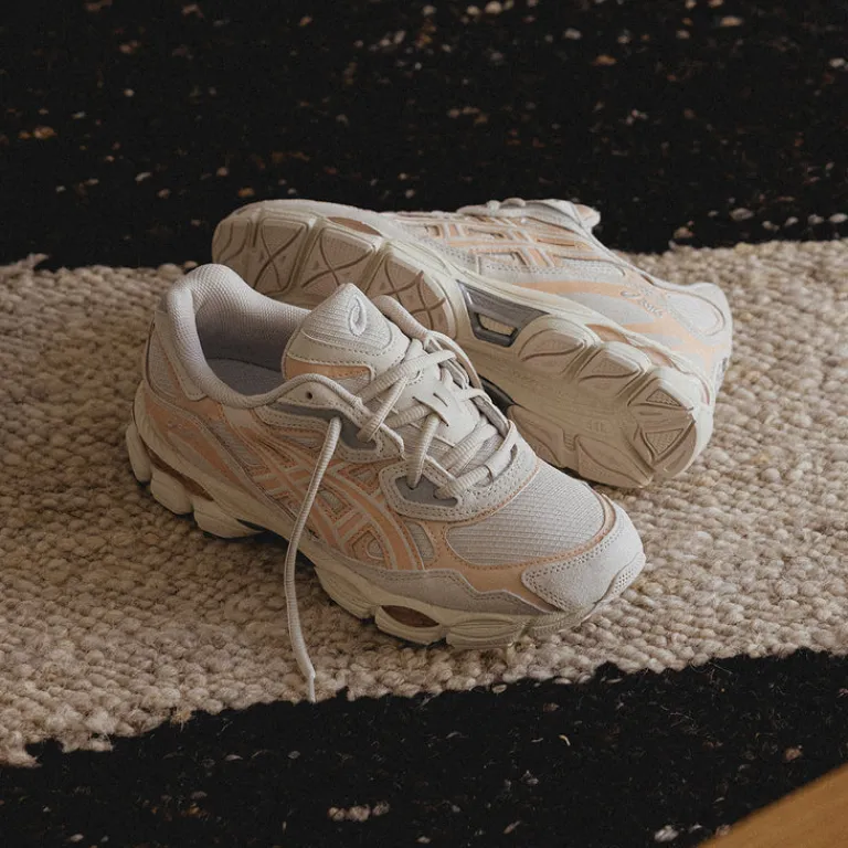 Asics Sneakers En Cuir|Chaussures De Running Retro*GEL-NYC Oatmeal / Bisque