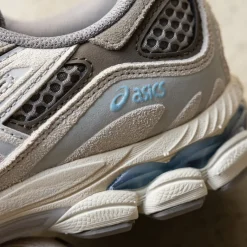 Asics Sneakers En Cuir|Chaussures De Running Retro*GEL-NYC 2055 Steeple Grey / Cream