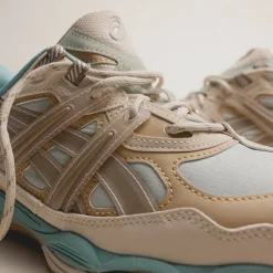Asics Sneakers En Cuir|Chaussures De Running Retro*GEL-NYC *Utility* Olive Grey / Pepper