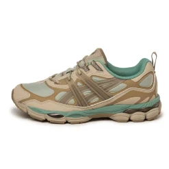 Asics Sneakers En Cuir|Chaussures De Running Retro*GEL-NYC *Utility* Olive Grey / Pepper