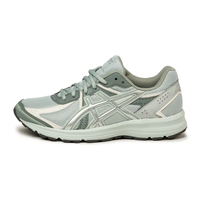 Asics Sneakers Végétaliens|Chaussures De Running Retro*JOG 100S Lichen Rock / Pure Silver
