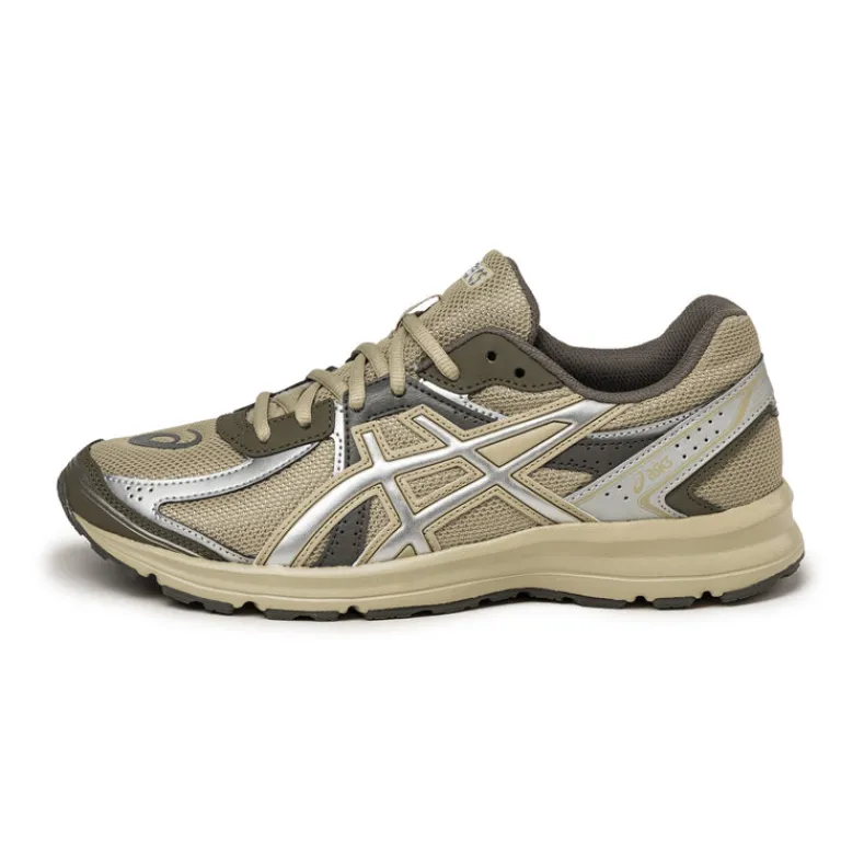Asics Sneakers Végétaliens|Chaussures De Running Retro*JOG 100S Khaki / Pure Silver