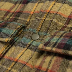 ASPESI Gilets*Build Shirt Check Oliva