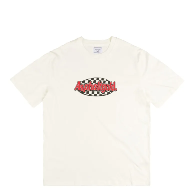 Asphaltgold T-Shirts*Checkerboard T-Shirt White