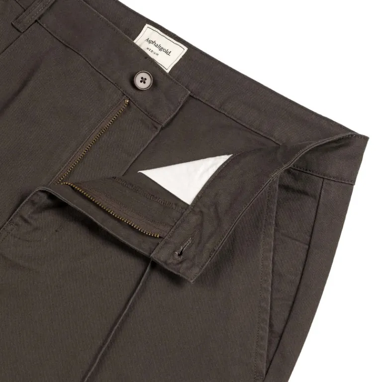 Asphaltgold Pantalons*Cotton Twill Pant Phantom