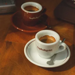 Asphaltgold Alle Anzeigen|Vaisselle*Espresso Cup White / Brown