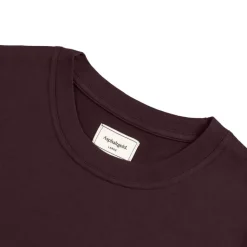 Asphaltgold T-Shirts*Essential Cotton T-Shirt Dark Bordeaux