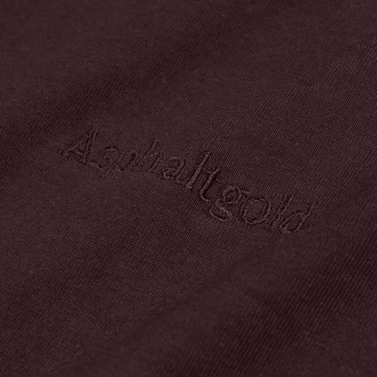 Asphaltgold T-Shirts*Essential Cotton T-Shirt Dark Bordeaux