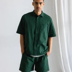 Asphaltgold Chemises*Essential Shirt Dark Green