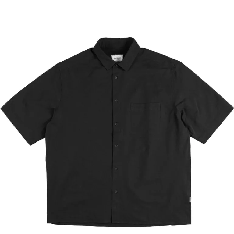 Asphaltgold Chemises*Essential Shirt Black