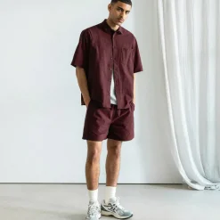 Asphaltgold Shorts*Essential Track Shorts Dark Bordeaux