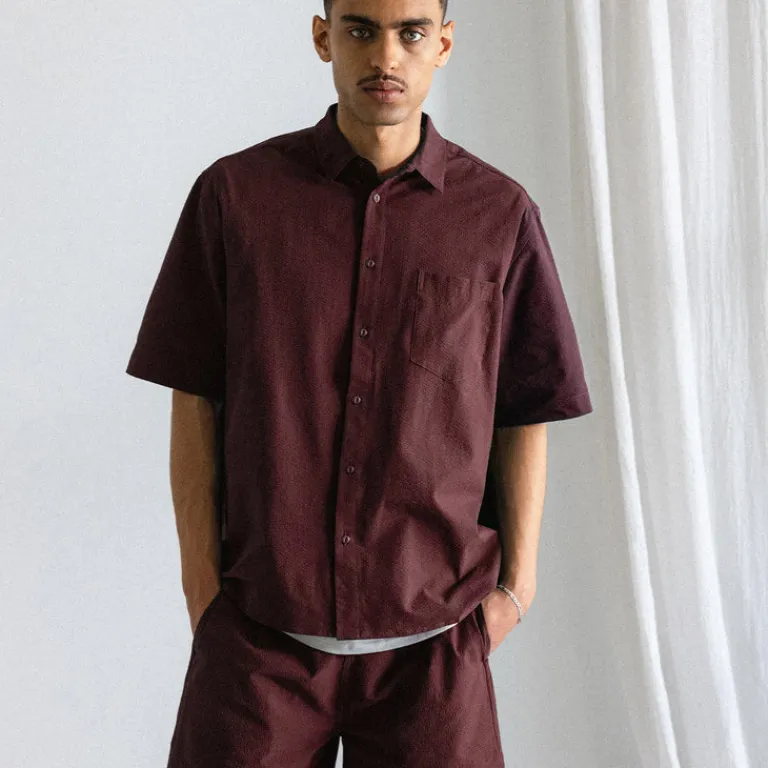 Asphaltgold Shorts*Essential Track Shorts Dark Bordeaux