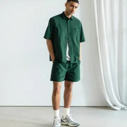 Asphaltgold Shorts*Essential Track Shorts Dark Green