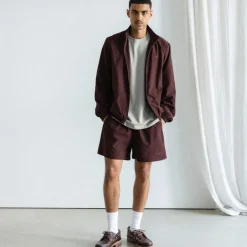 Asphaltgold Gilets*Essential Track Jacket Dark Bordeaux