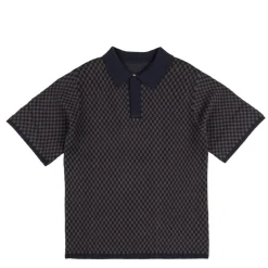 Asphaltgold Chemises*Knitted Shirt Blue/ Grey