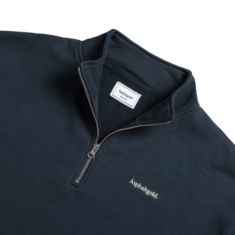 Asphaltgold Pullover**Never Enough.* Half Zip Sweater Navy