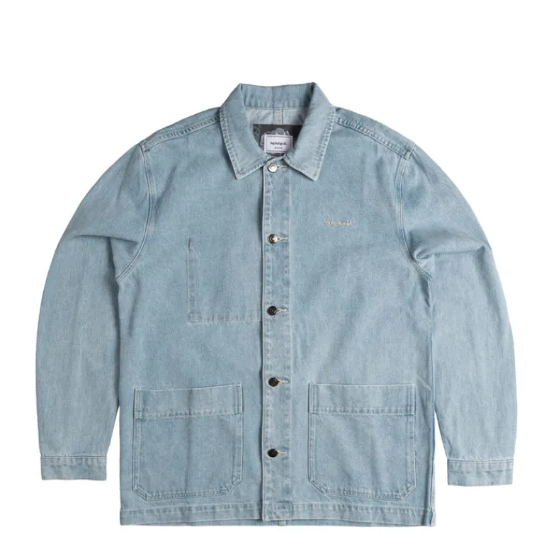 Asphaltgold Gilets**Never Enough.* Chore Coat Jeans Blue