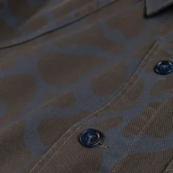 Asphaltgold Gilets*Overshirt Animal Print Blue / Phantom