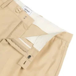 Asphaltgold Shorts*Pleated Shorts Sand