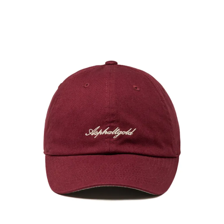 Asphaltgold Alle Anzeigen|Caps & Bucket Hats*Script Cotton Twill Cap Burgundy