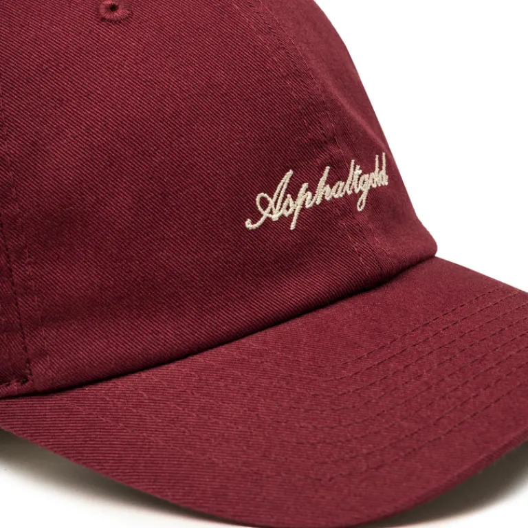 Asphaltgold Alle Anzeigen|Caps & Bucket Hats*Script Cotton Twill Cap Burgundy