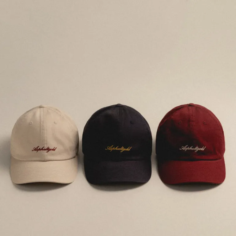Asphaltgold Alle Anzeigen|Caps & Bucket Hats*Script Cotton Twill Cap Burgundy