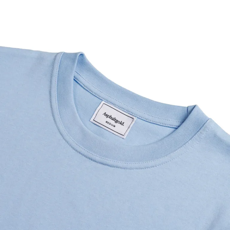 Asphaltgold T-Shirts*Summer Essential Heavy T-Shirt Blue Light