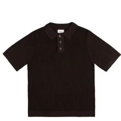Asphaltgold Tricot|T-Shirts*Summer of Joy Crochet Shirt Brown