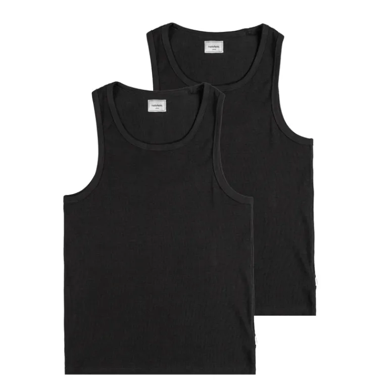 Asphaltgold Pyjamas & Sous-Vêtements|T-Shirts*Tank Top 2-Pack Black