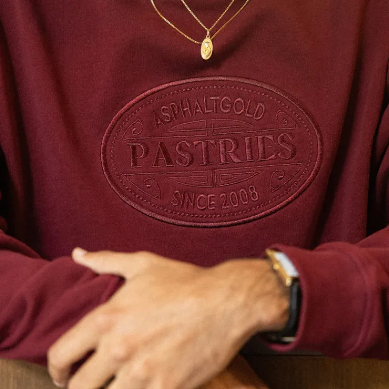 Asphaltgold Pullover*Third Place Crewneck Burgundy