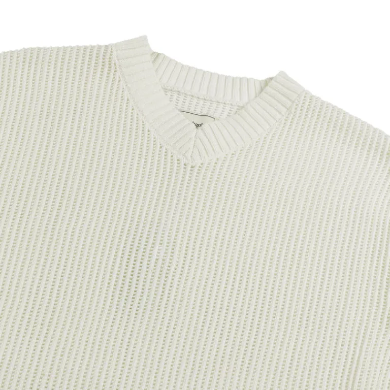 Asphaltgold Tricot|T-Shirts*Together Forever - Knit T-Shirt Off-White / Navys