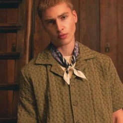 Asphaltgold Chemises*Waffle Shirt Olive