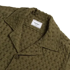 Asphaltgold Chemises*Waffle Shirt Olive