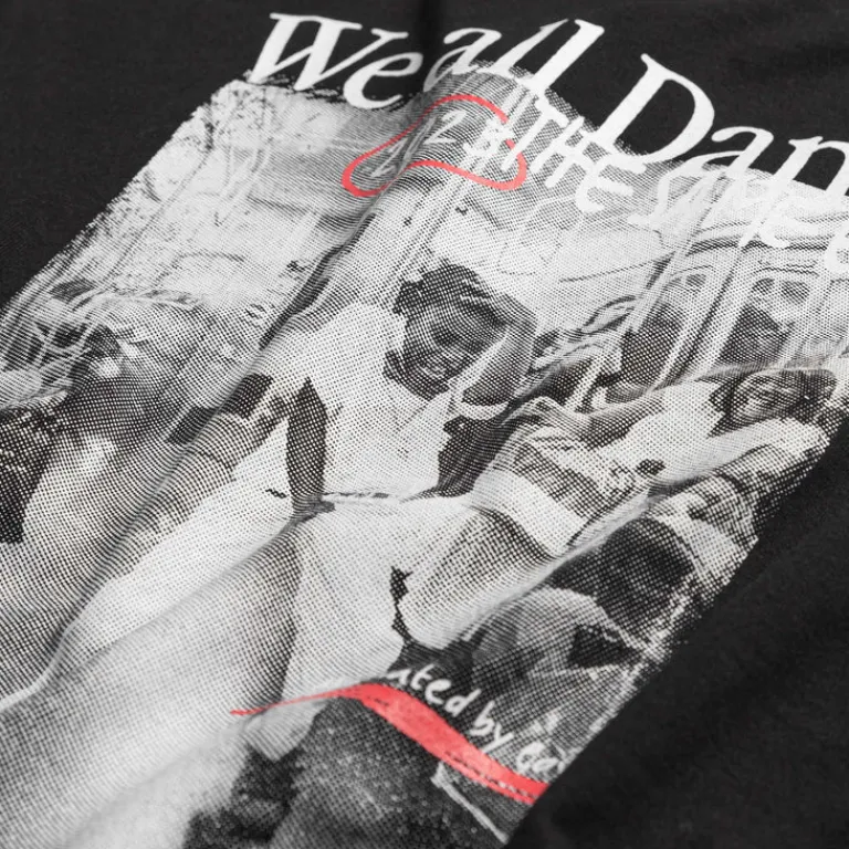 Asphaltgold T-Shirts*We all dance the same Earth T-Shirt *joyful* Black / White