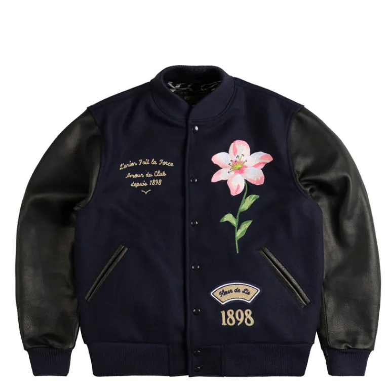 Asphaltgold Gilets*x SV Darmstadt OG98 Varsity Jacket Black / Navy