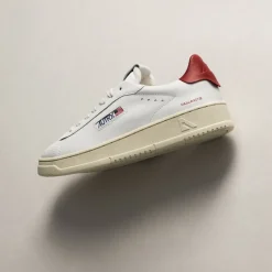 Autry Sneakers En Cuir|Sneakers Blancs*Dallas White / Red