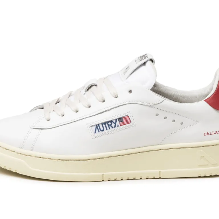 Autry Sneakers En Cuir|Sneakers Blancs*Dallas White / Red