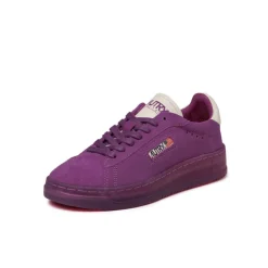 Autry Sneakers En Cuir|Sneakers Blancs*Dallas W *Suede / Leather* Hyacinth / Marshmallow