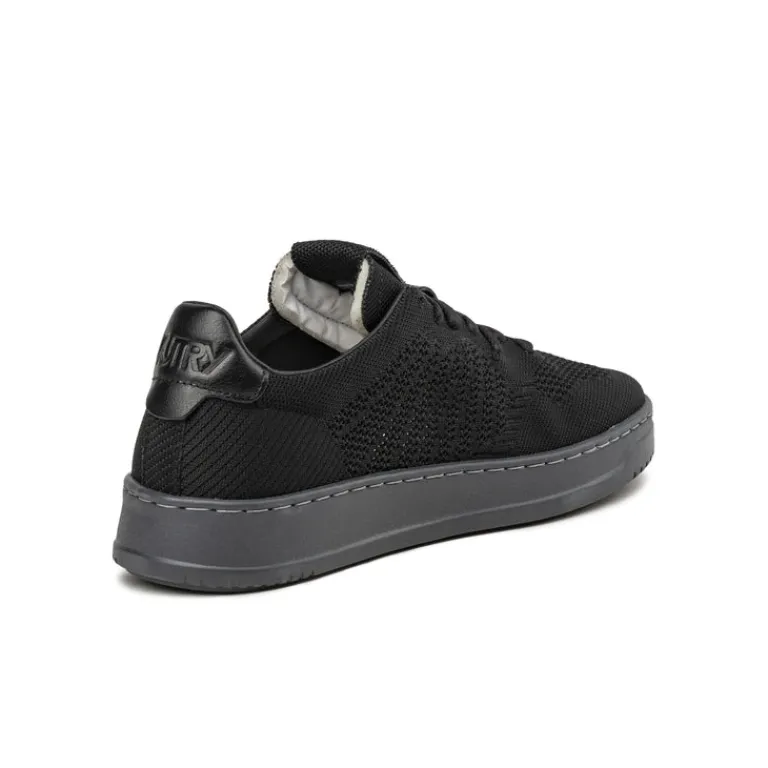 Autry Sneakers En Cuir*Easeknit *Knit / Leather* Dusty Black