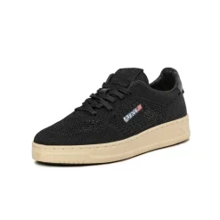 Autry Sneakers En Cuir*Easeknit *Knit / Leather* Black / Ivory