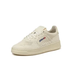 Autry Sneakers En Cuir*Easeknit W *Knit / Leather* Winter White
