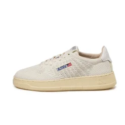Autry Sneakers En Cuir*Easeknit W *Knit / Leather* White / Ivory