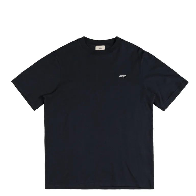 Autry T-Shirts*Embroidered Mini Logo T-Shirt Blue