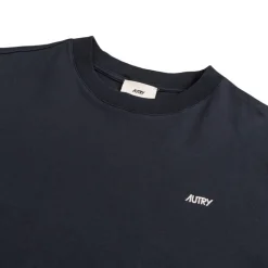 Autry T-Shirts*Embroidered Mini Logo T-Shirt Blue