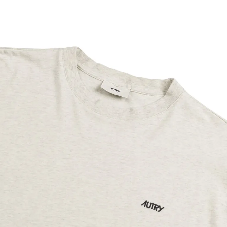 Autry T-Shirts*Embroidered Mini Logo Longsleeve Melange
