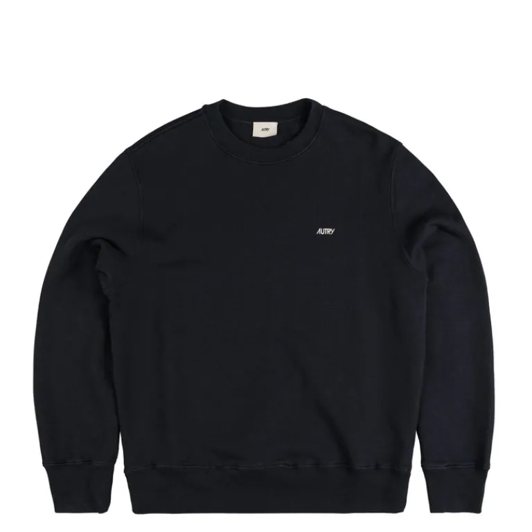 Autry Pullover*Embroidered Mini Logo Sweatshirt Blue
